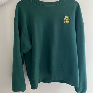 Aritzia TNA crew neck sweatshirt size 1 (small) dark green